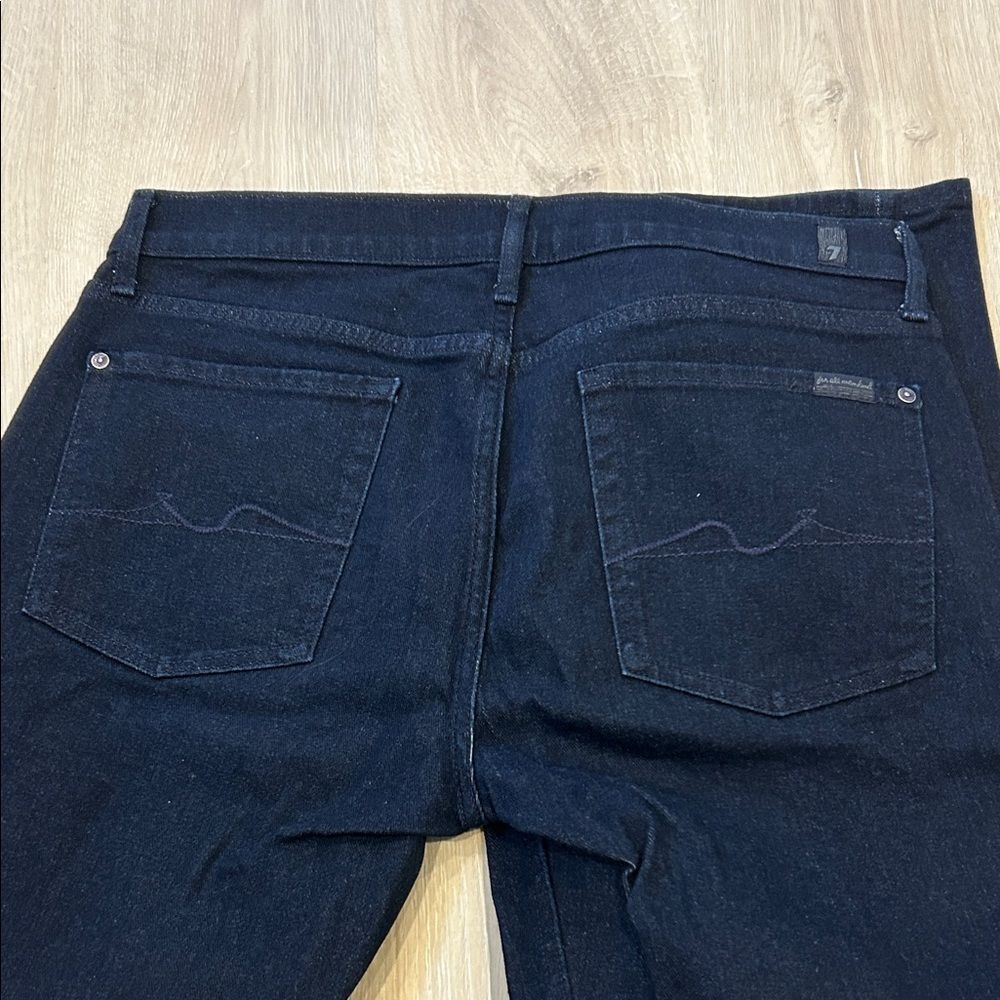 7 For All Mankind Straight Cut Dark Wash Men’s Jeans, Size 34x32 - Picture 4 of 6